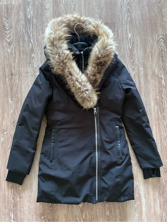 RUDSAK Jackets & Blazers - RUDSAK Black Parka Coat with Fur Trim